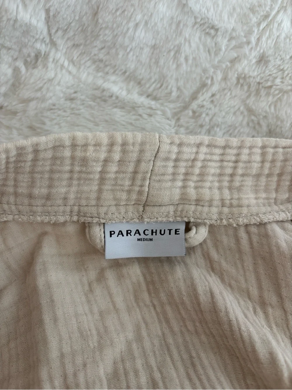 Parachute Cloud Cotton Robe in Bone Size Medium Gauze Relaxed Loungewear Comfy